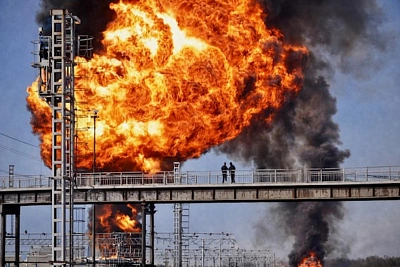  в тамбовской области загорелись цистерны с бензином