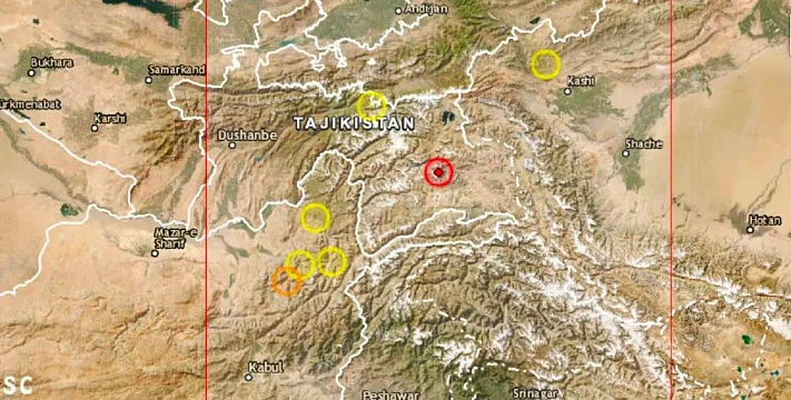 Таджикистан «трясло» восемь раз за день
