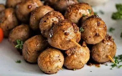 Готовим шашлык из грибов