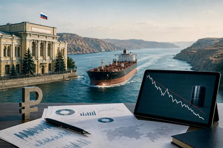 Ставка ЦБ попала между нефтью и рублём