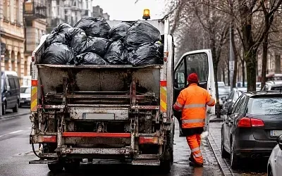 Миллион евро нашли в мусоровозе